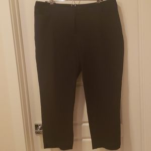 Lane Bryant Black Crop Pants-  Black Size 16